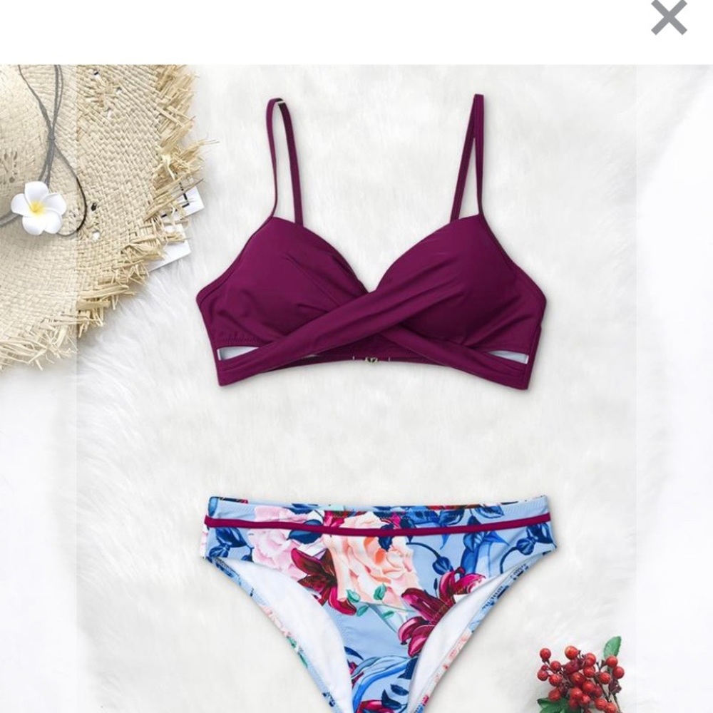 CUPSHE bathing suit TOP ONLY